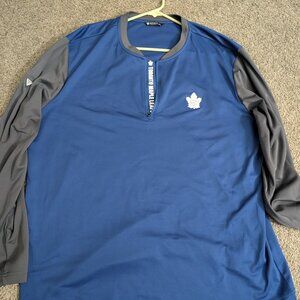 Toronto Maple Leafs Levelwear Spector Quarter-Zip Pullover Top - Royal/Charcoal